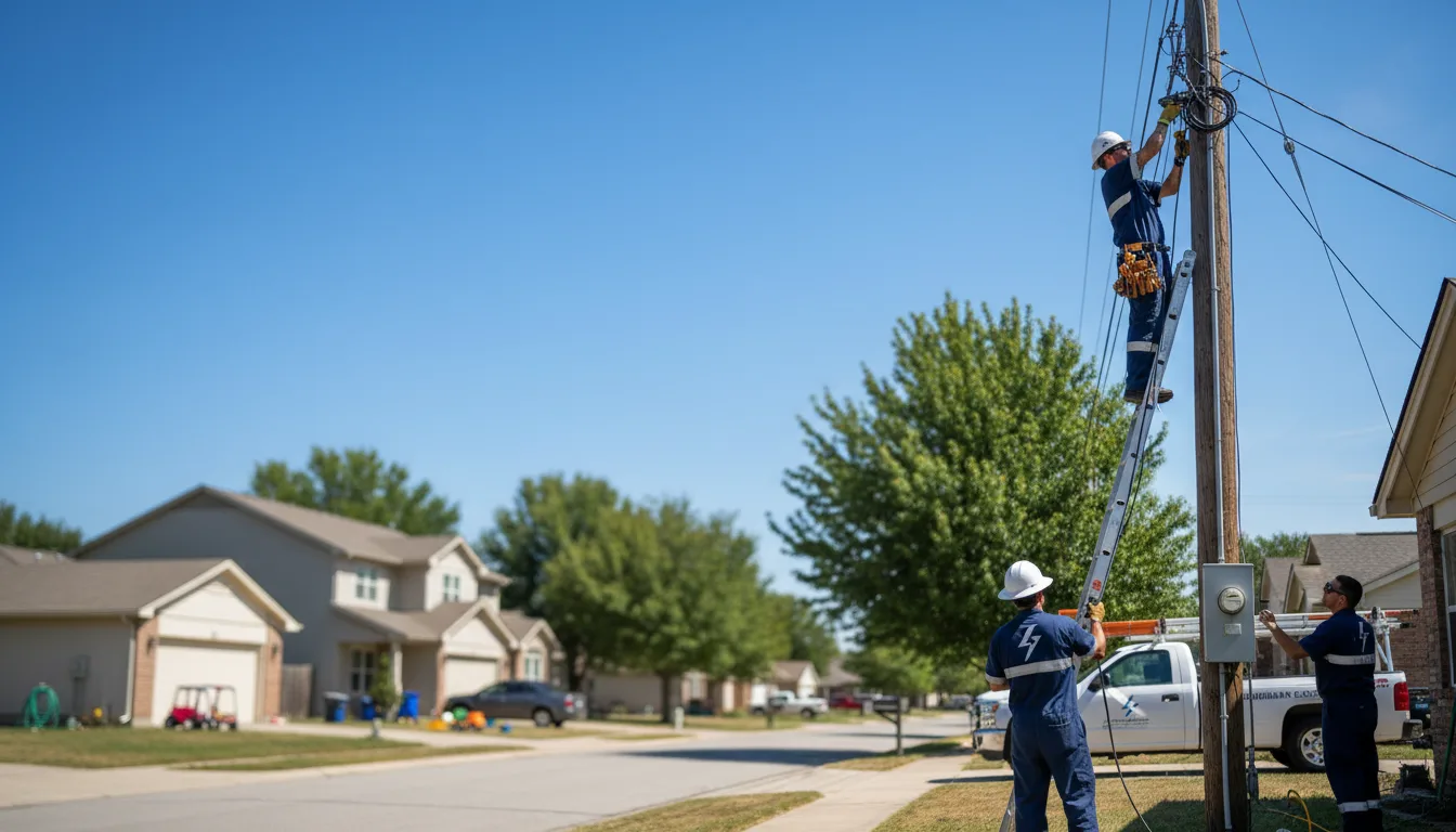 Residential electrician providing installation services in Bowersville, OH
